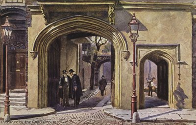Ingang van de Charterhouse door Charles Edwin Flower
